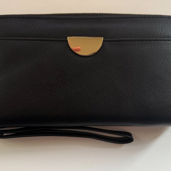 Brand New MOA Black Leather Wallet Clutch for Women - Picture 2 of 6